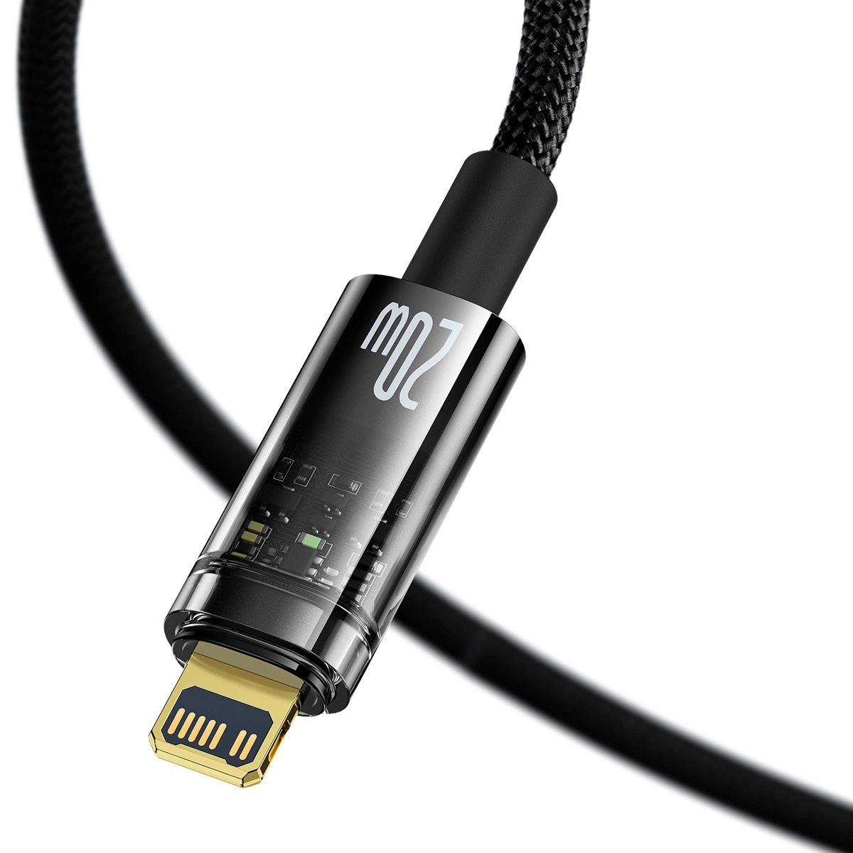 Baseus Explorer Series USB Type C - Lightning 20W 1m kabelis juodas (CATS000001) - Image 7