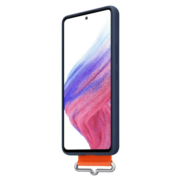 Samsung silikoninis dirželio dėklas Samsung Galaxy A53 5G tamsiai mėlynas (ef-ga536tnegww) - Image 6