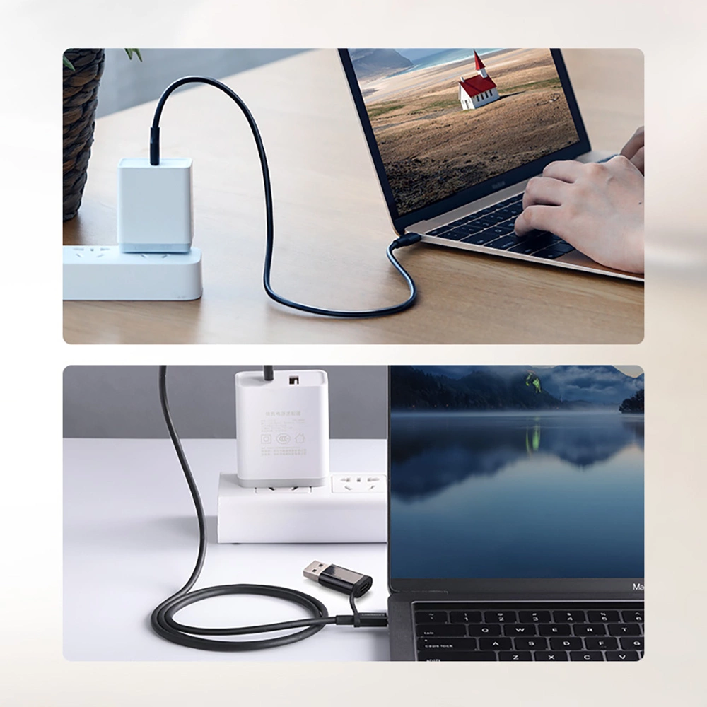 Ugreen US286 USB-C - USB-C PD QC 3A 480Mb/s kabelis 2m - juodas - Image 12