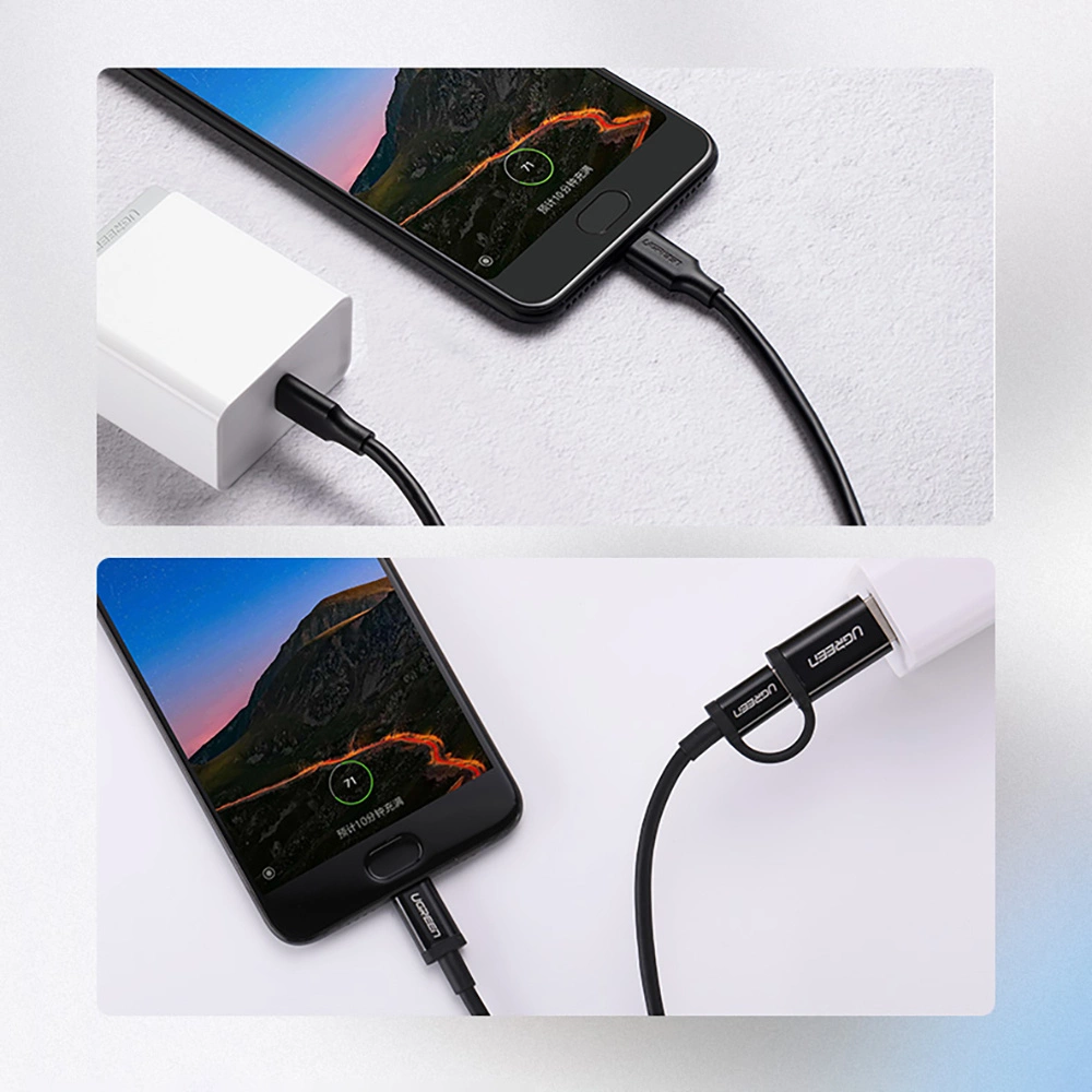 Ugreen US286 USB-C - USB-C PD QC 3A 480Mb/s kabelis 2m - juodas - Image 14