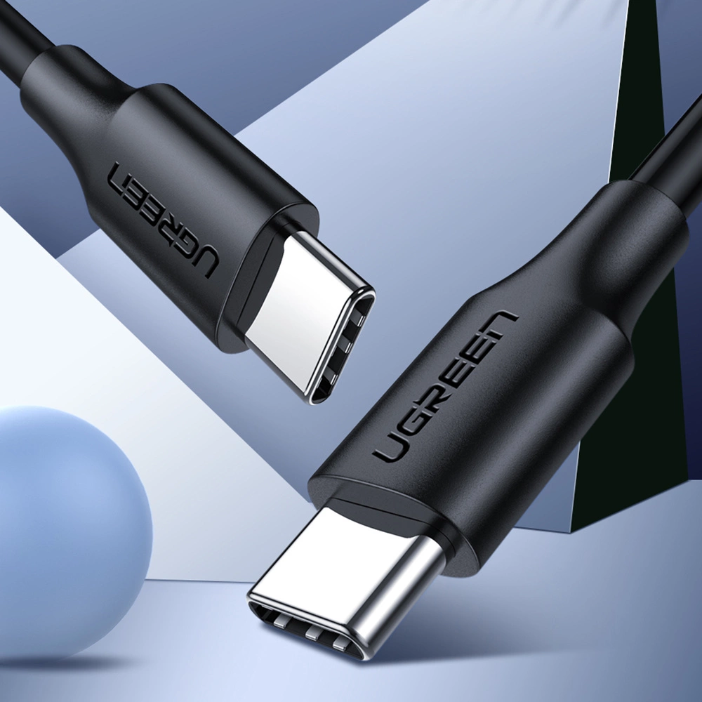Ugreen US286 USB-C - USB-C PD QC 3A 480Mb/s kabelis 2m - juodas - Image 2