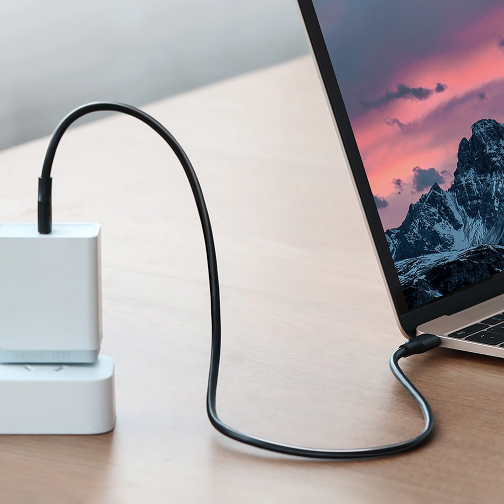 Ugreen US286 USB-C - USB-C PD QC 3A 480Mb/s kabelis 2m - juodas - Image 5