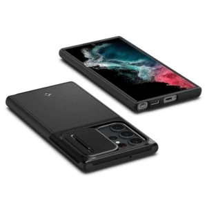 Spigen Optik Armor Case for Samsung Galaxy S22 Ultra - Black