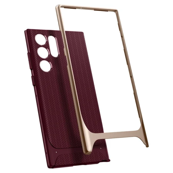 Spigen Neo Hybrid dėklas Samsung Galaxy S22 Ultra - bordo - Image 3
