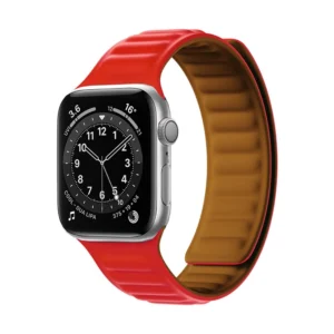 Magnetic Strap Magnetic Strap Bracelet for Apple Watch 45mm - Red