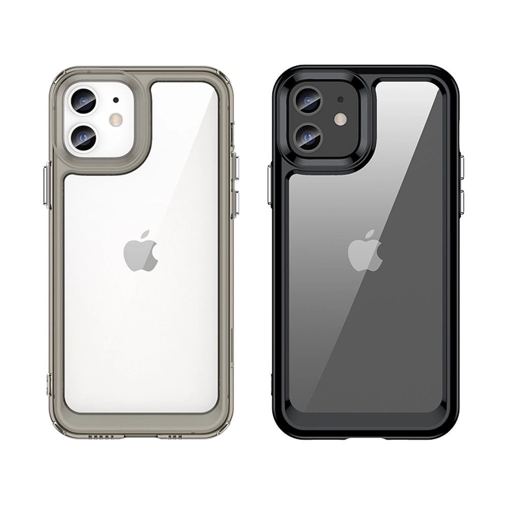 Outer Space dėklas iPhone 12 kietas su geliniu rėmeliu juodas - Image 8