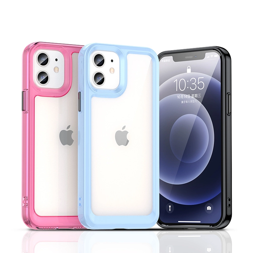 Outer Space dėklas iPhone 12 kietas su geliniu rėmeliu mėlynas - Image 4