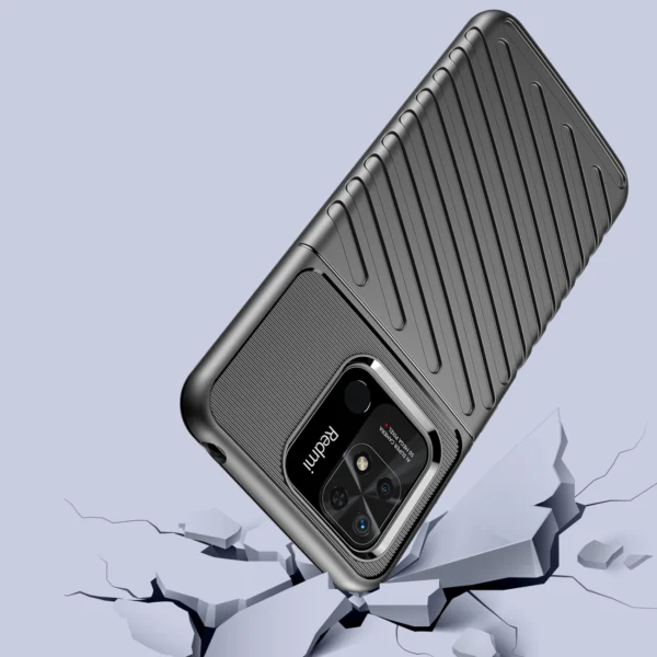Thunder dėklas lanksčias šarvuotas Xiaomi Redmi 10C juodas - Image 4
