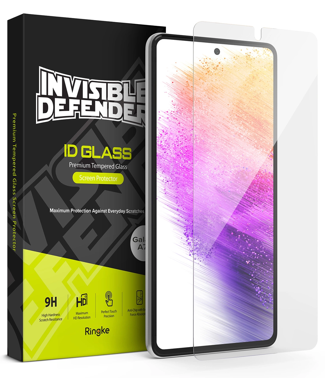 Ringke Invisible Defender ID Glass 2.5D 0.33mm apsauginis ekranas Samsung Galaxy A73 5G - Image 5