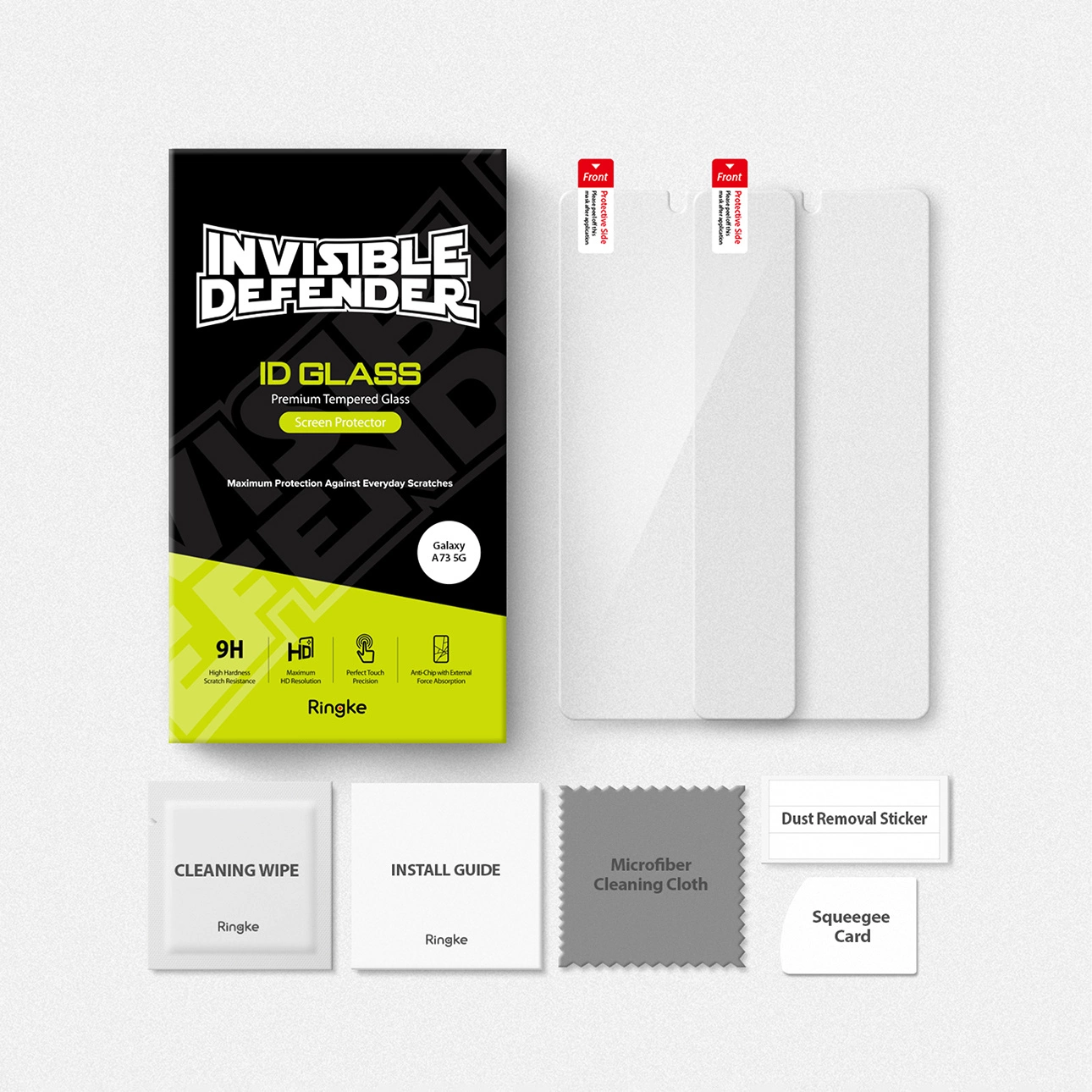 Ringke Invisible Defender ID Glass 2.5D 0.33mm apsauginis ekranas Samsung Galaxy A73 5G - Image 13