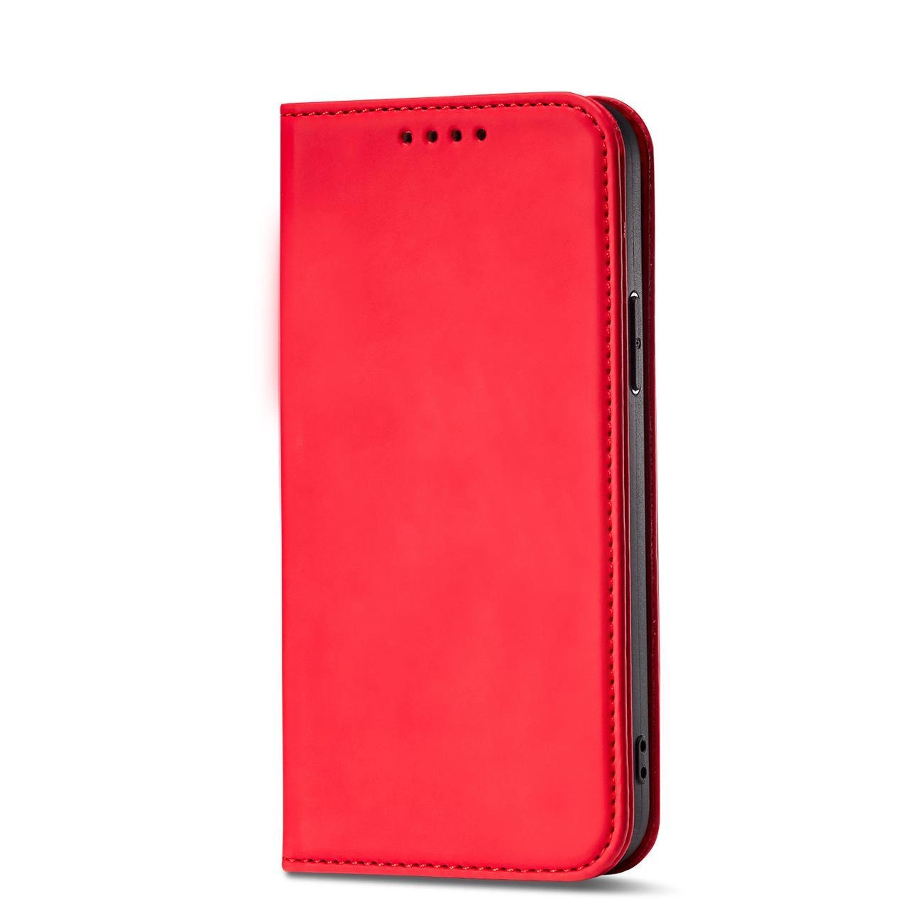 Magnetinis kortelių dėklas iPhone 13 Pro Max dėklas su kortelių laikikliu raudonas - Image 6