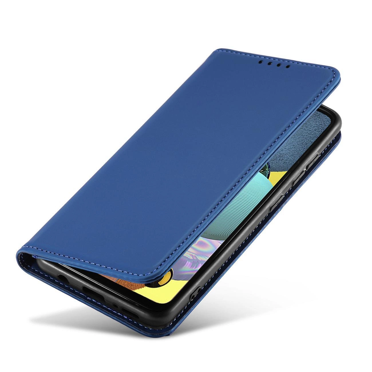 Magnetinis kortelių dėklas Samsung Galaxy A13 5G dėklas su kortelių laikikliu mėlynas - Image 8