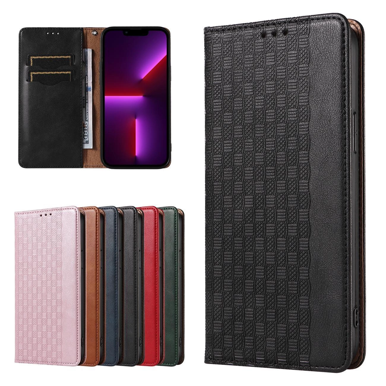 Magnetinis dirželio dėklas iPhone 12 Pro Max piniginė + mini pakabukas juoda - Image 2