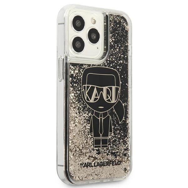 Karl Lagerfeld KLHCP13LLGGKBK iPhone 13 Pro/ 13 6,1" juoda/black hardcase Liquid Glitter Gatsby - Image 4