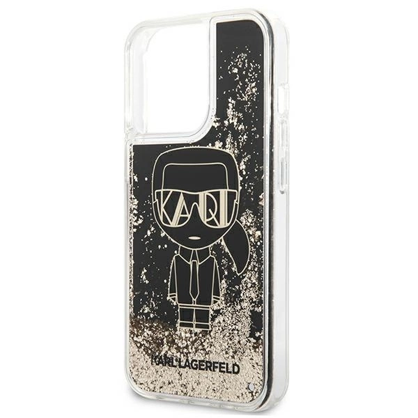 Karl Lagerfeld KLHCP13LLGGKBK iPhone 13 Pro/ 13 6,1" juoda/black hardcase Liquid Glitter Gatsby - Image 6