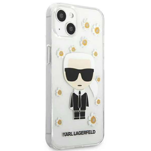 Karl Lagerfeld KLHCP13SHFLT iPhone 13 mini 5,4" permatomas/transparent Flower Ikonik Karl - Image 4