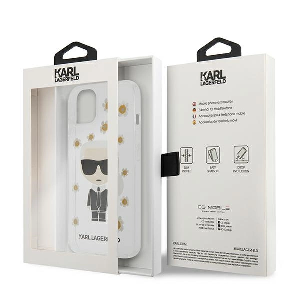 Karl Lagerfeld KLHCP13SHFLT iPhone 13 mini 5,4" permatomas/transparent Flower Ikonik Karl - Image 8