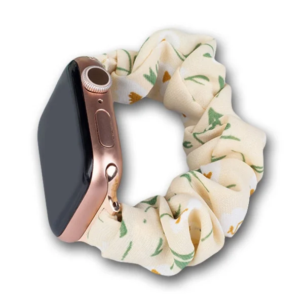 Fabric Apple Watch Band 42/44/45mm Strap Bracelet Elastic Band - Yellow