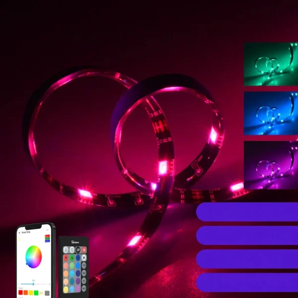 Sonoff L2-5M rinkinys išmanioji vandeniui atspari LED juosta 5 m RGB su nuotoliniu valdymu Wi-Fi maitinimas - Image 6