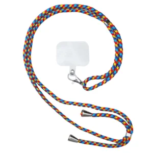 Stylish cord lanyard with inlay for the phone of the keys