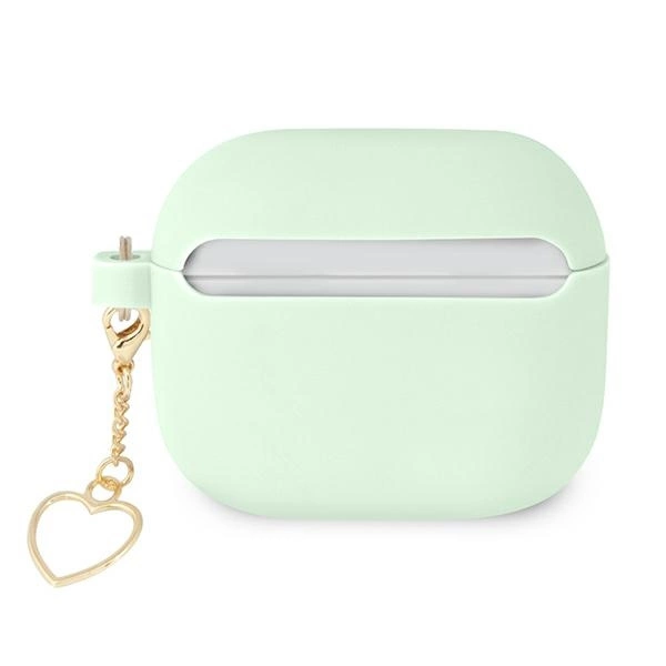 Guess GUA3LSCHSN AirPods 3 dėklas - žalias silikoninis Heart kolekcija - Image 2