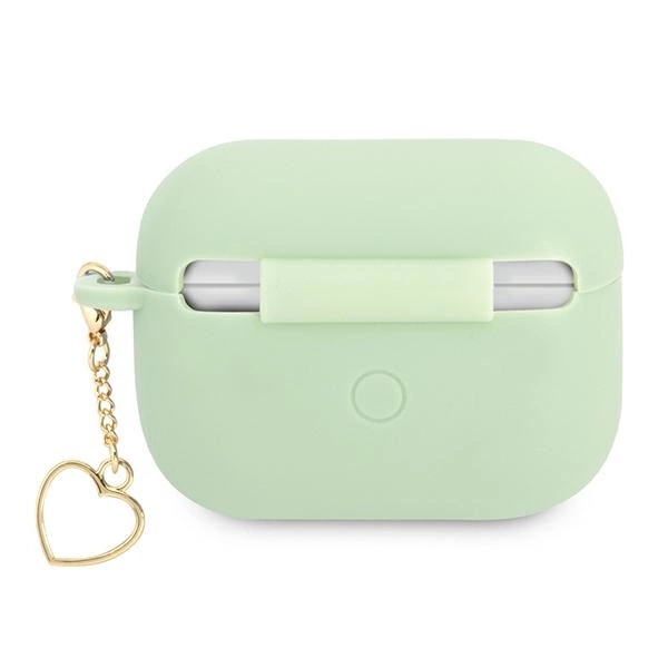 Guess GUAPLSCHSN AirPods Pro dėklas - žalias silikoninis Heart kolekcija - Image 2