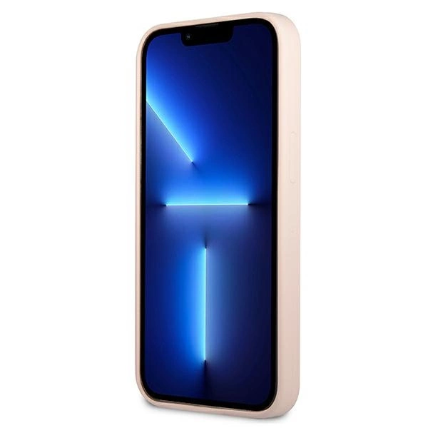 Guess GUHCP13SSLTGP iPhone 13 mini 5,4" rožinis hardcase Silicone Triangle - Image 5