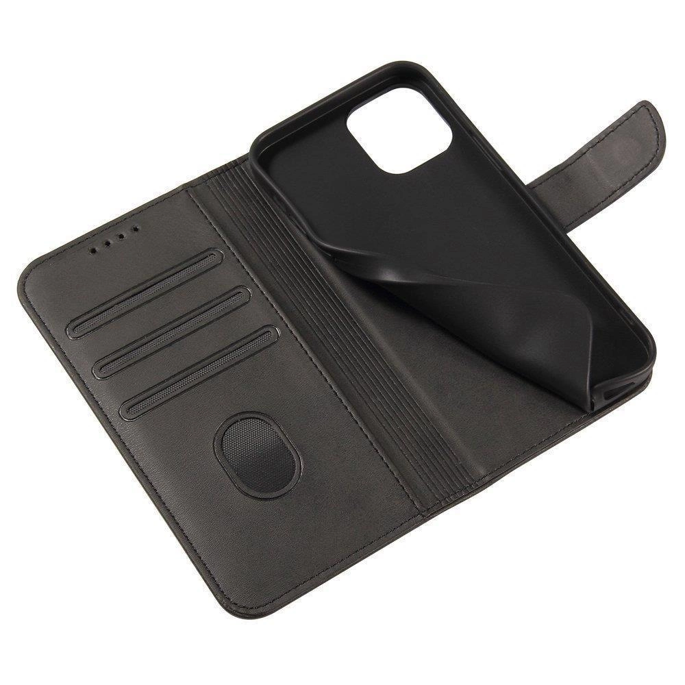 Magnet Case elegantiškas dėklas su atverčiamu dangteliu ir stovėjimo funkcija Motorola Moto G 2022 juodas - Image 7