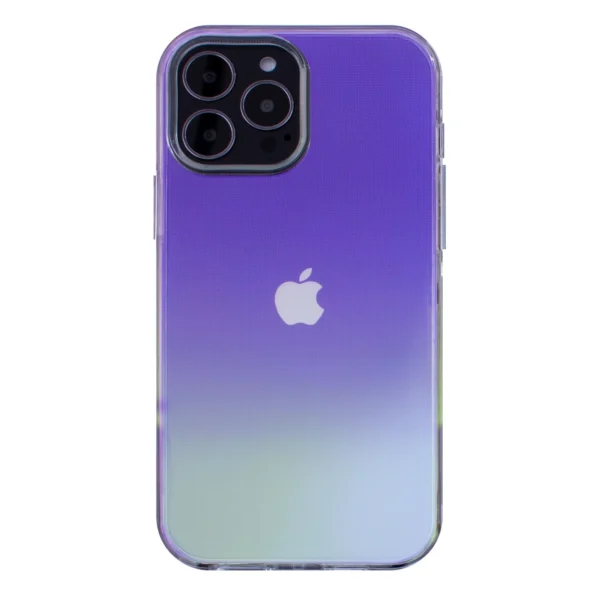 Aurora dėklas iPhone 13 violetinis gelio neoninis dėklas - Image 2