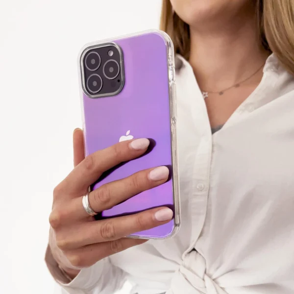 Aurora dėklas Samsung Galaxy A12 5G violetinis gelio neoninis dėklas - Image 3