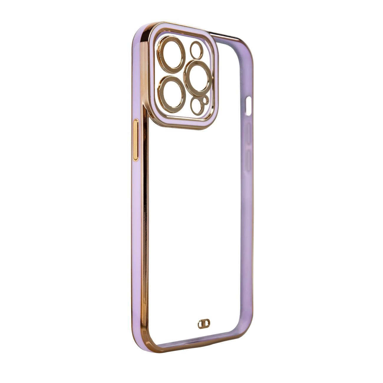 Fashion Case Cover for Xiaomi Redmi Note 11 Pro Gold Frame Gel Cover Purple