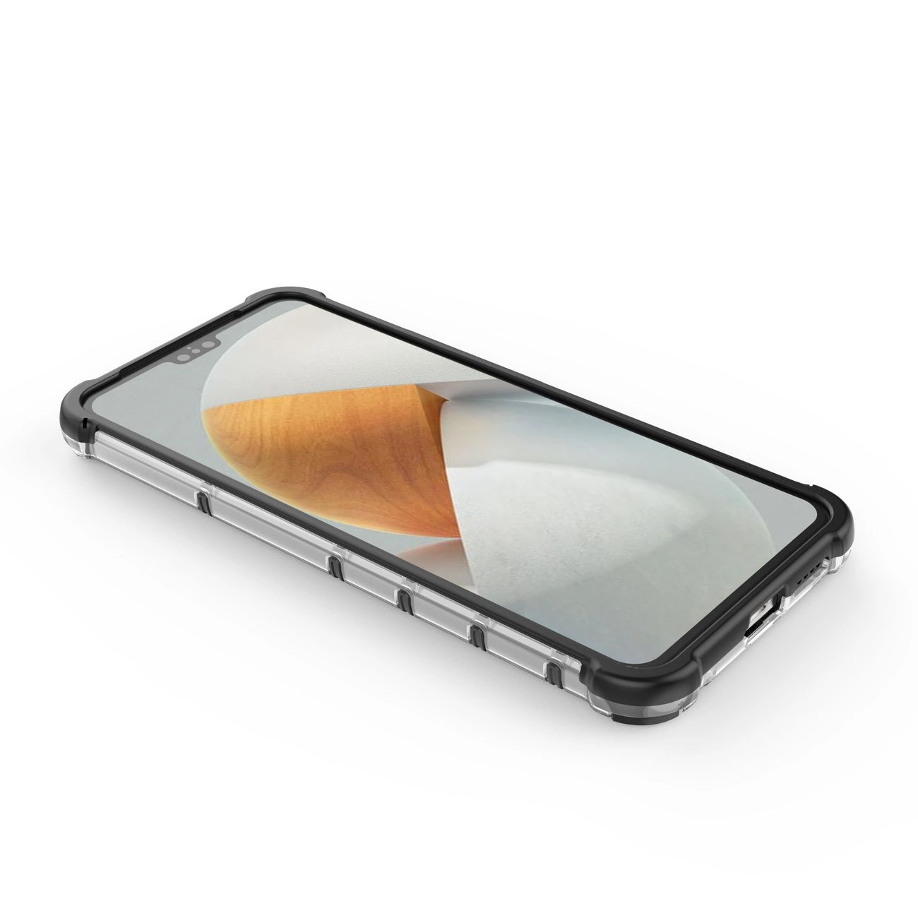 Honeycomb dėklas su šarvuotu dangteliu ir gelio rėmeliu Vivo V23 5G, juodas - Image 16