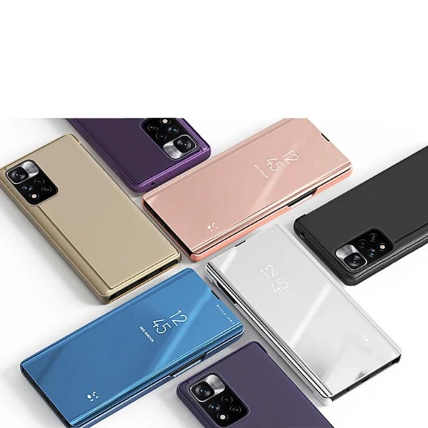 Clear View dėklas Oppo A76 / Oppo A36 / Realme 9i, juodas - Image 4
