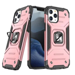Wozinsky Ring Armor case for iPhone 14 Pro armored cover magnetic holder gold ring