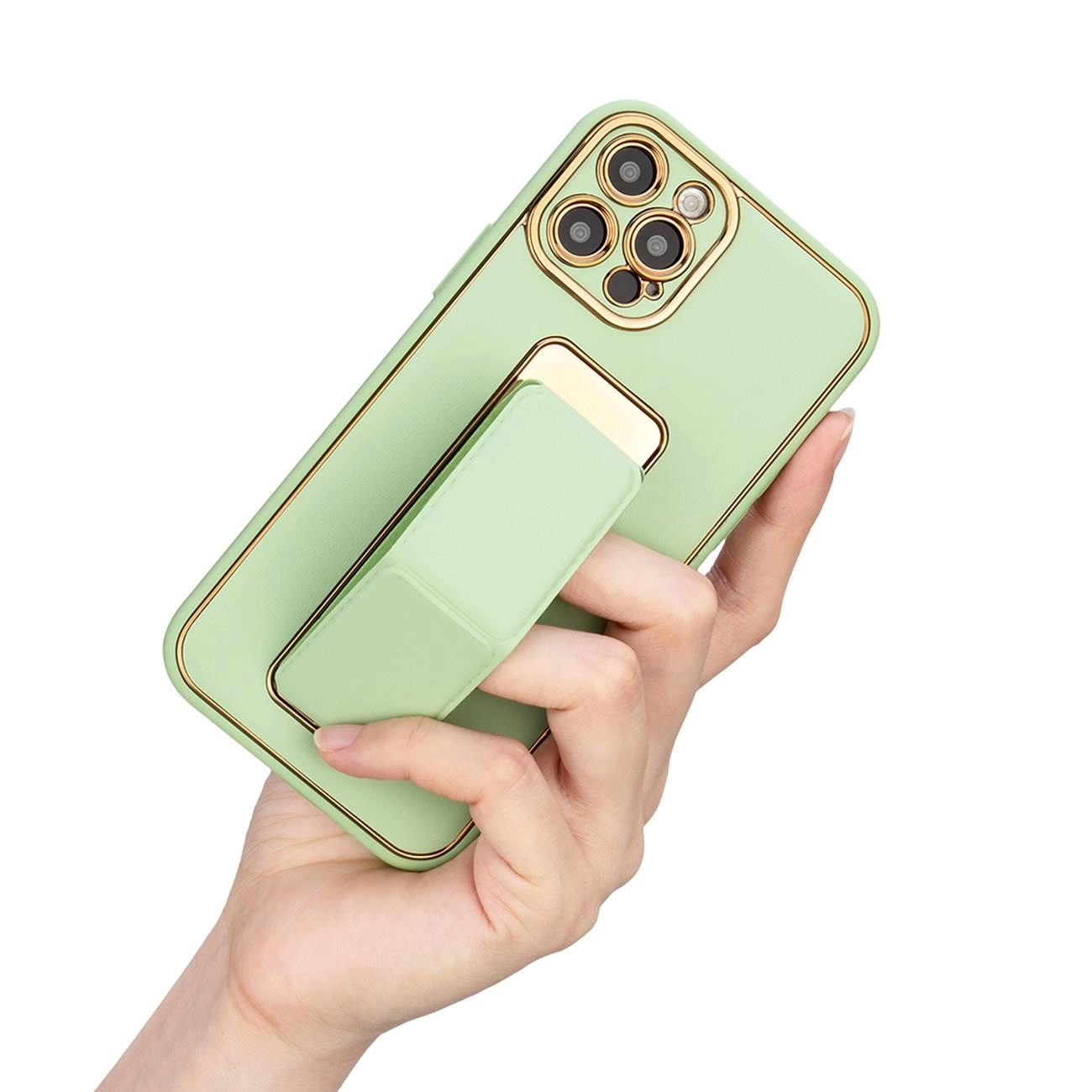 New Kickstand Case dėklas Samsung Galaxy A13 su stovu žalias - Image 5