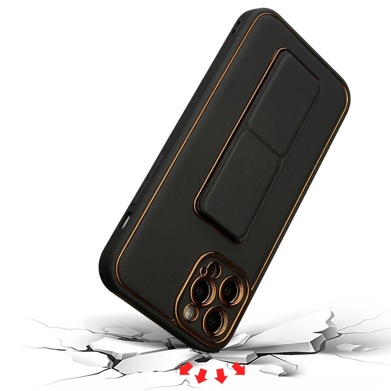 New Kickstand Case dėklas Samsung Galaxy A12 5G su stovu žalias - Image 13