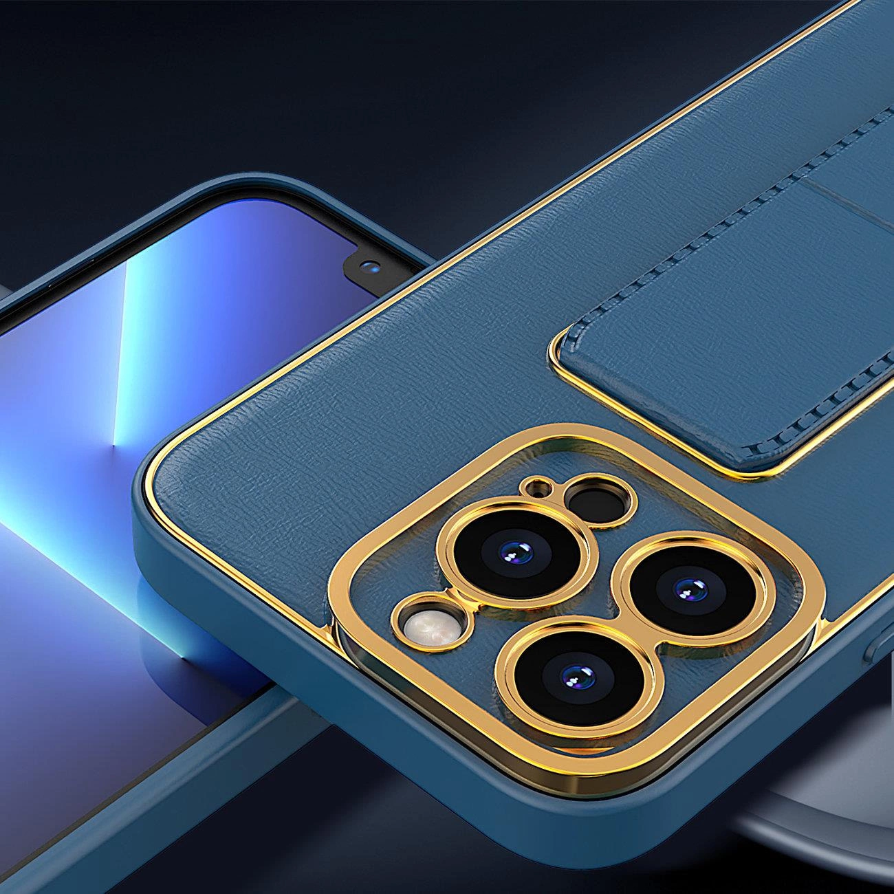 New Kickstand Case dėklas Samsung Galaxy A12 5G su stovu žalias - Image 14