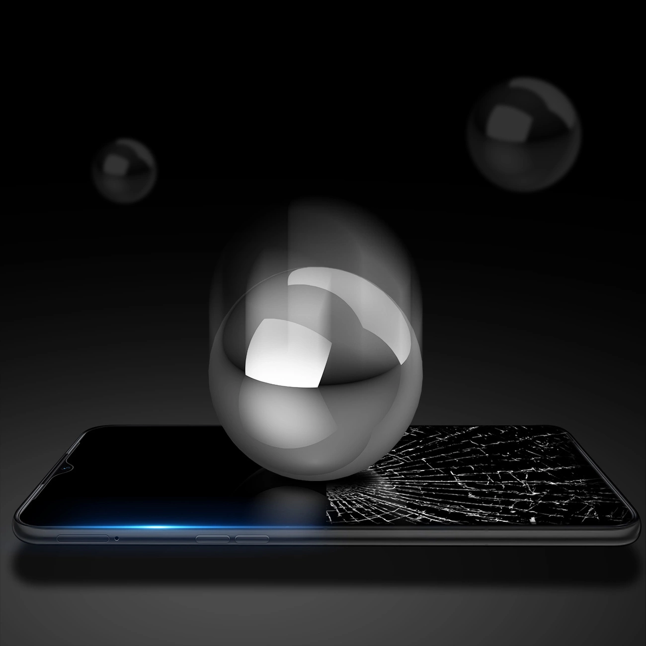 Dux Ducis 9D grūdintas stiklas pilno ekrano 9H su rėmeliu Realme C35 juodas (draugiškas dėklams) - Image 2