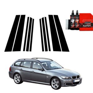 10in1 Black film for pillars for BMW 3 E91 Kombi LCI (2008-2012)
