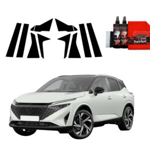 10in1 Black film for pillars for Nissan Qashqai 3 Facelift (2024-2025)