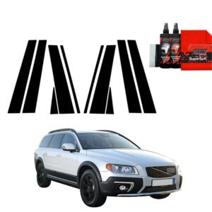 10in1 Black film for pillars for Volvo XC70 3 Kombi 5D (2013-2016)