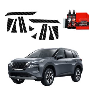 12in1 Carbon film for pillars for Nissan X-Trail Facelift (2024-2025)