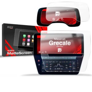 2in1 Anti-fingerprint screen film Maserati Grecale (2023-2025) Matte Grizz