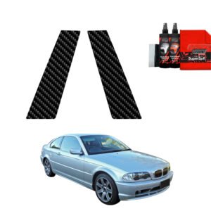 2in1 Carbon film for pillars for BMW 3 E46 Coupe Pre-LCI (1999-2002)