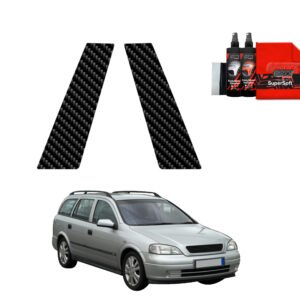2in1 Carbon film for pillars for Opel Astra G Kombi (1998-2009)