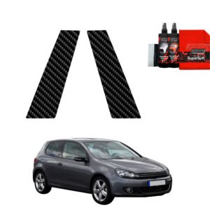 2in1 Carbon film for pillars for Volkswagen Golf 6 Hatchback 3D (2008-2012)