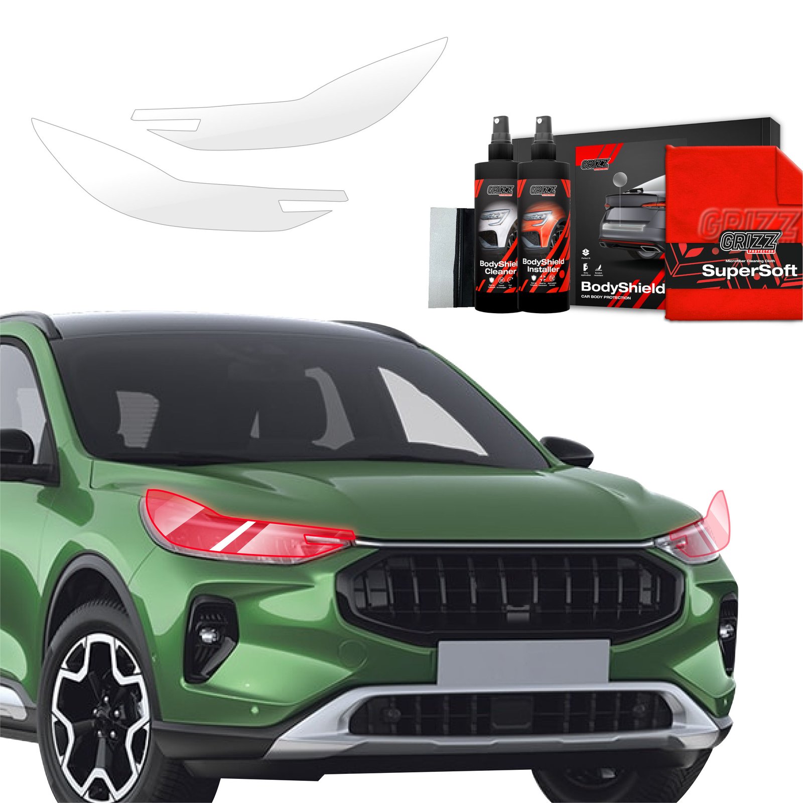 2in1 Protective film for lights for Ford Kuga Titanium Facelift (2024-2025)