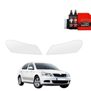 2in1 Protective film for lights for Skoda Octavia 2 Sedan Facelifting (2008-2013)