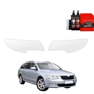 2in1 Protective film for lights for Skoda Superb 2 Sedan 4D (2008-2013)