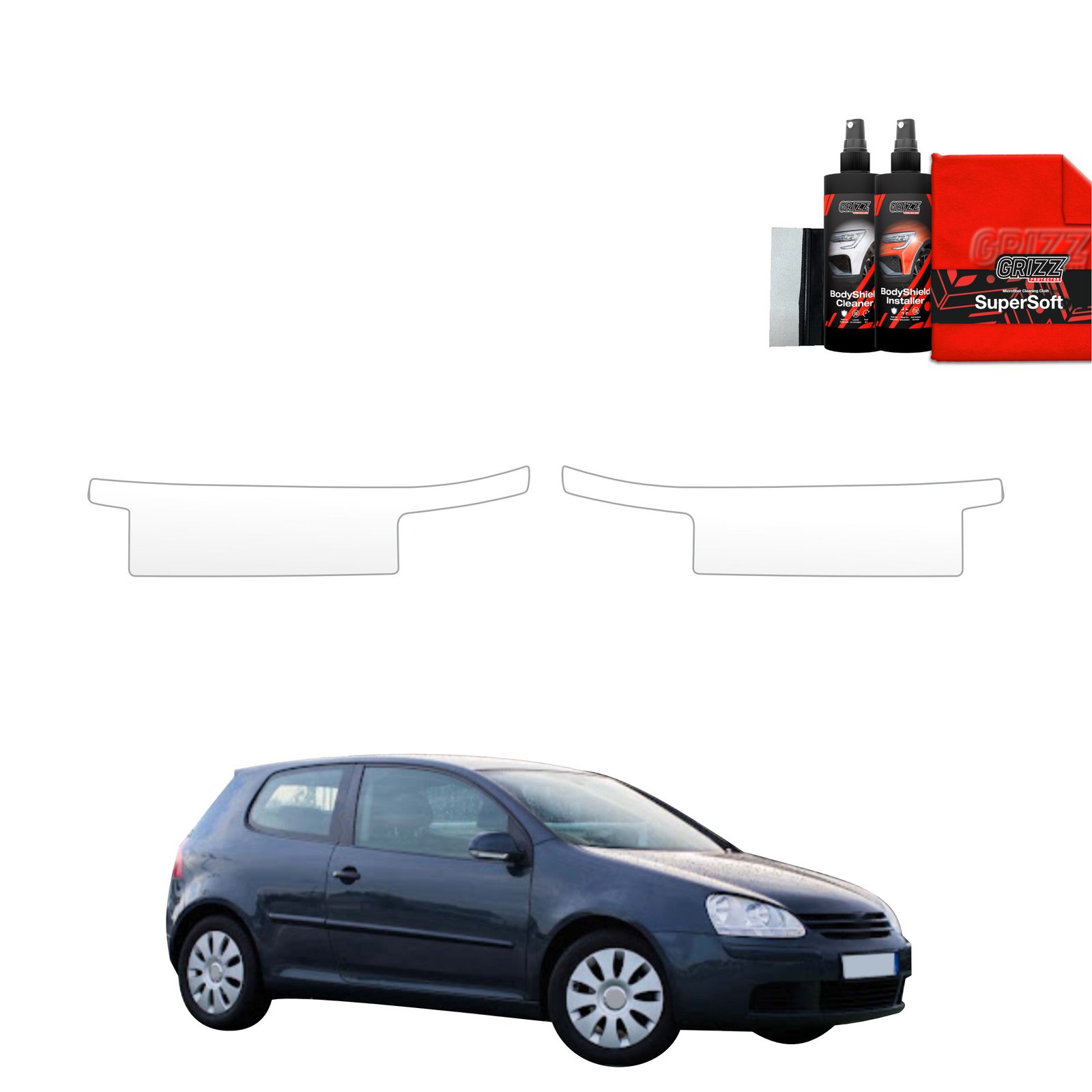 2in1 Protective film for sills for Volkswagen Golf 5 Hatchback 3D (2003-2009)